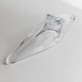 Clear Murano Glass Bowl by Richard Ginori, Heavy Art Glass, 1970s Italian Mid-Century Design