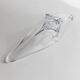 Clear Murano Glass Bowl by Richard Ginori, Heavy Art Glass, 1970s Italian Mid-Century Design
