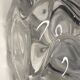Vase glassware in molded crystal daum signed around 1960