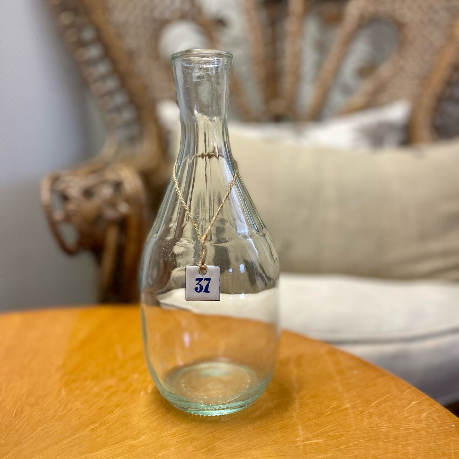 Old glass carafe 1950