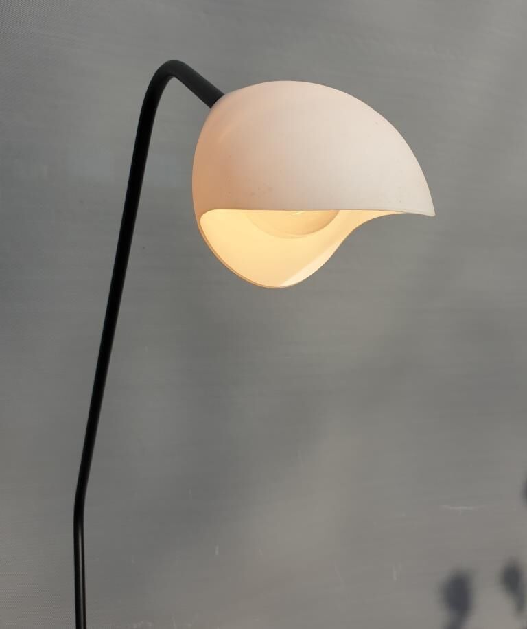 Tablet and white lampshade lamppost 1960