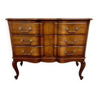 Louis XV style chest of drawers in cherry wood