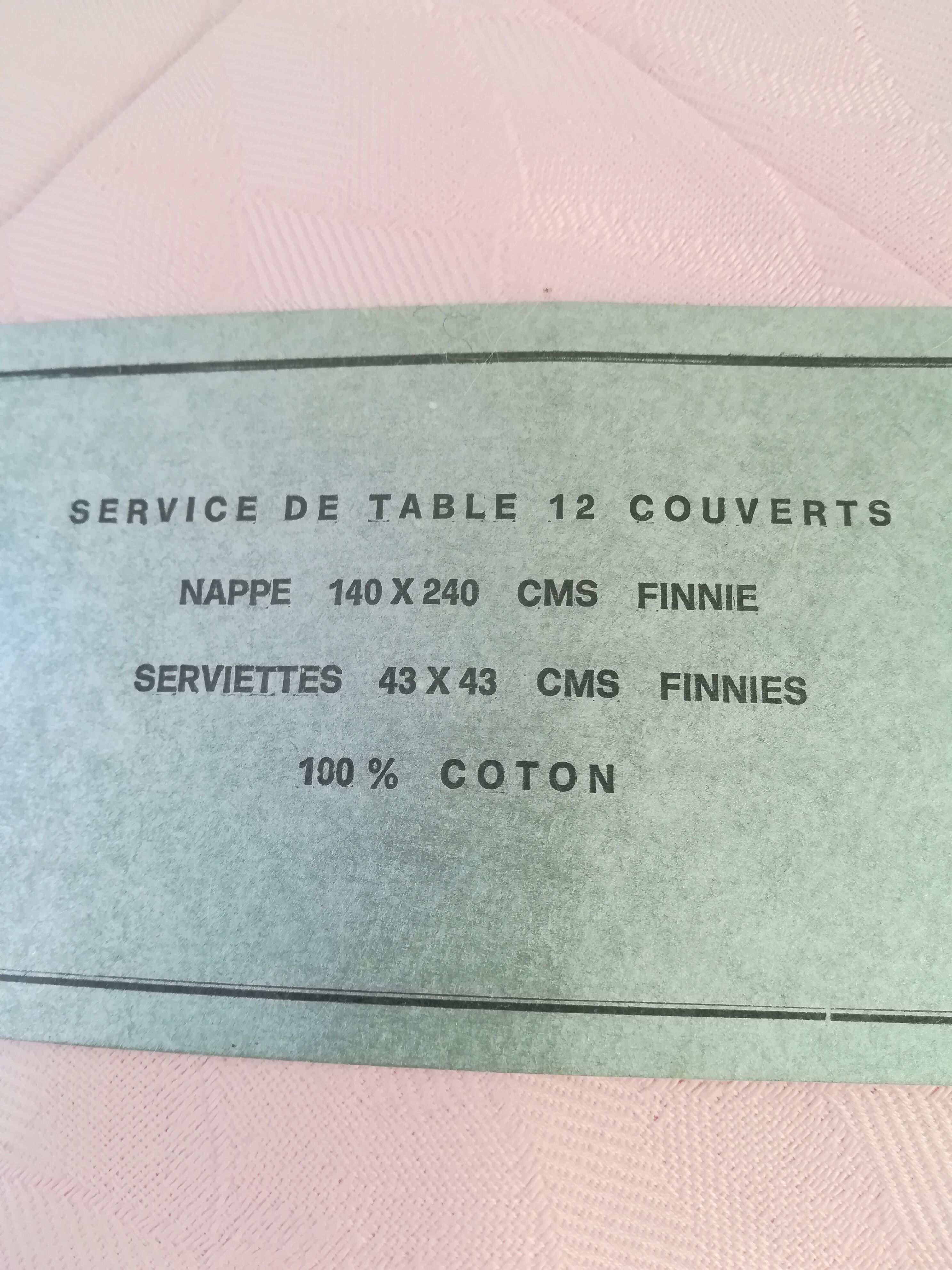 Nappe and 12 cotton towels