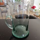 Tinted glass pitcher