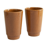 Pair of speckled cups