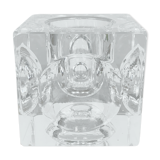 Candle holder cube glass design space age 70 ice cube ice cube