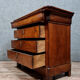 Lady chest of drawers Louis Philippe period in solid walnut around 1830