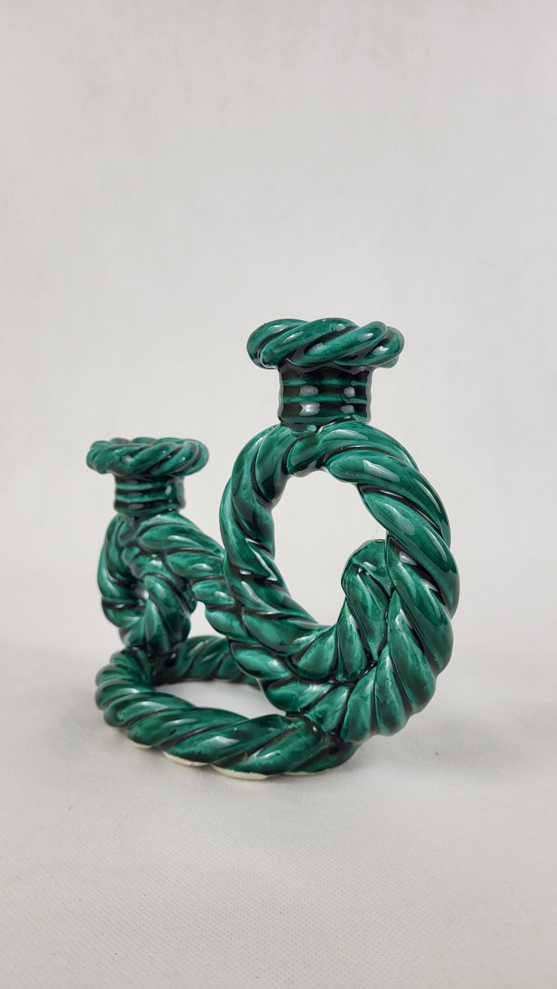 Candlestick 2 ceramic lights from Vallauris