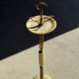 Marble and brass standing ashtray H74 D17