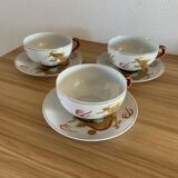 Japanese service with golden dragon pattern