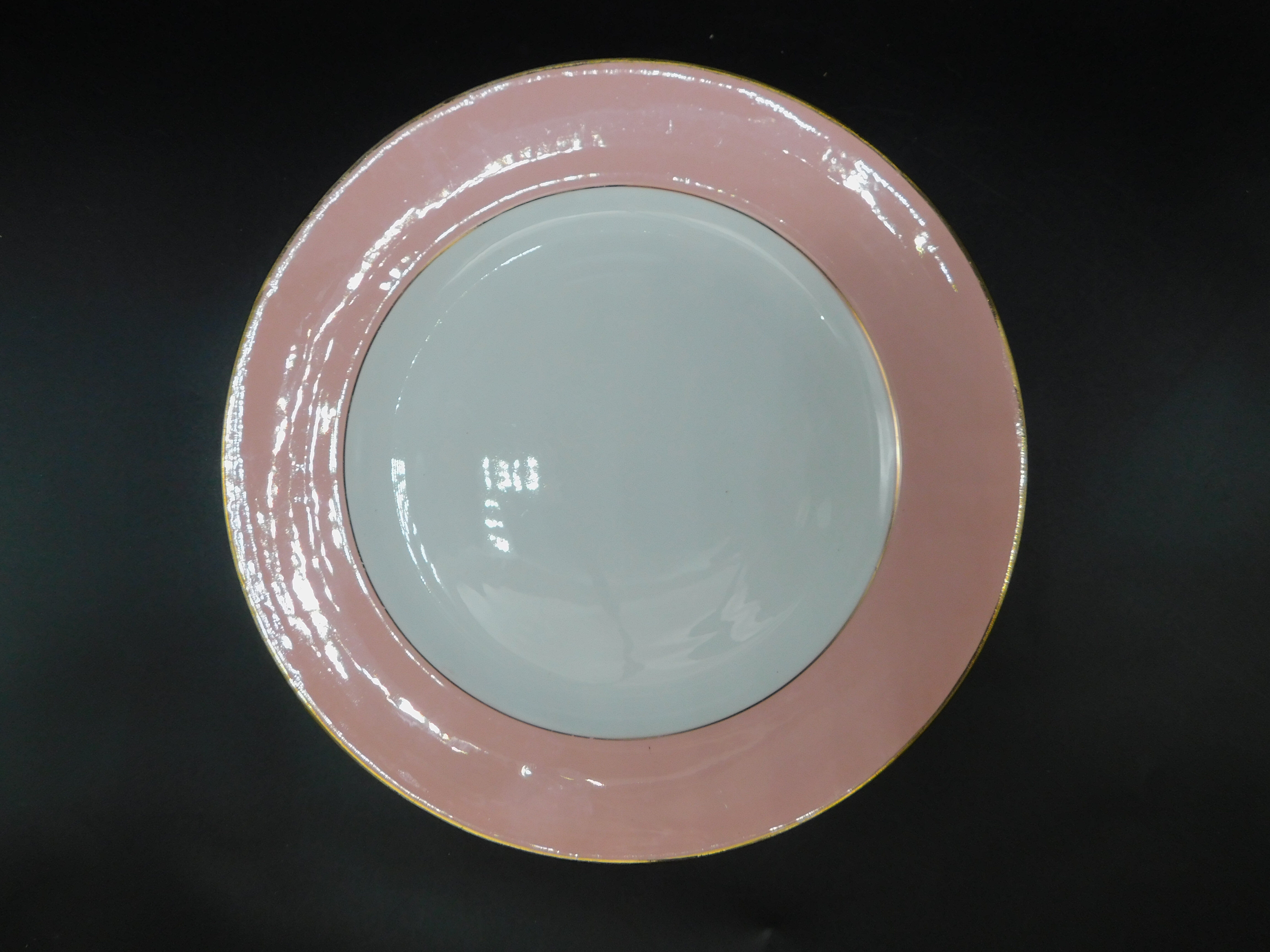 Set de 4 assiettes plates - L'Amandinoise - Rose pastel
