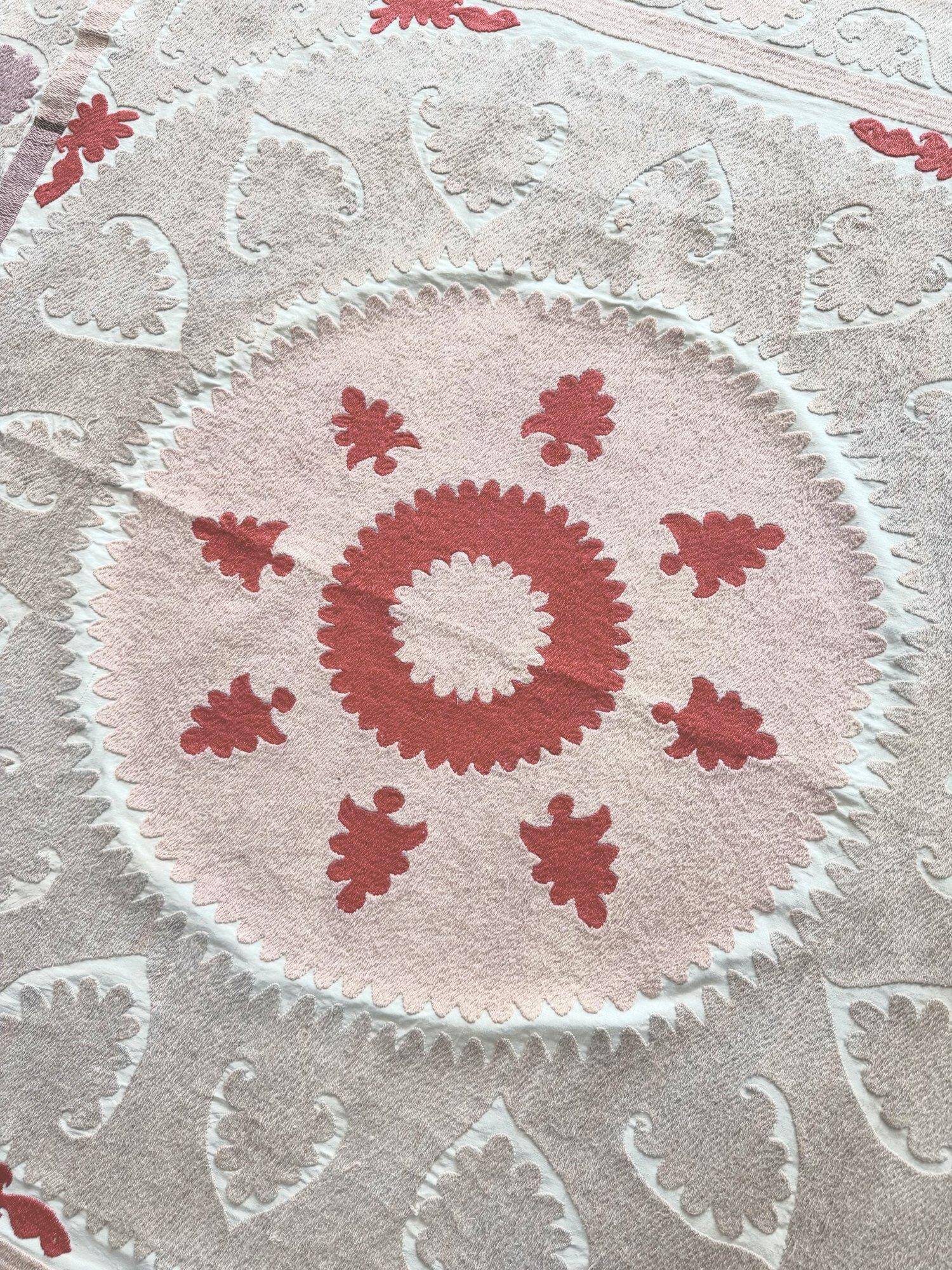 Vintage hand-embroidered tablecloth 145x157 cm