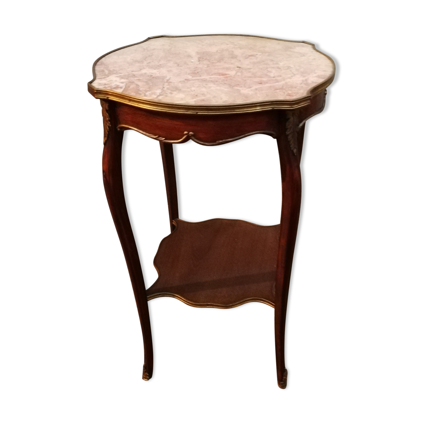 Side table old pink marble