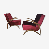 Fauteuils art déco par Jindrich Halabala