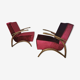Art deco armchairs by Jindrich Halabala