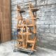 Series of 10 casala children's chairs in vintage light wood