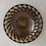 Smoked glass ashtray