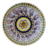 Large hand painted ceramic dish