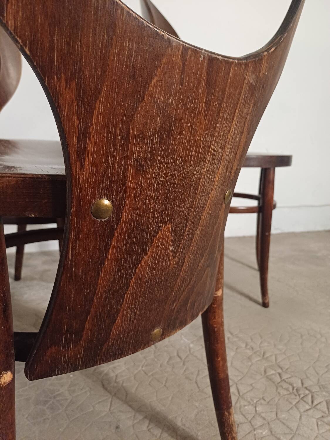 Set of 3 Baumann Mouette bistro chairs