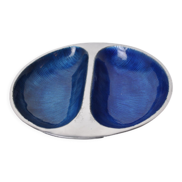 Brutalist ramekin enamelled by david marshall, 1980, spain