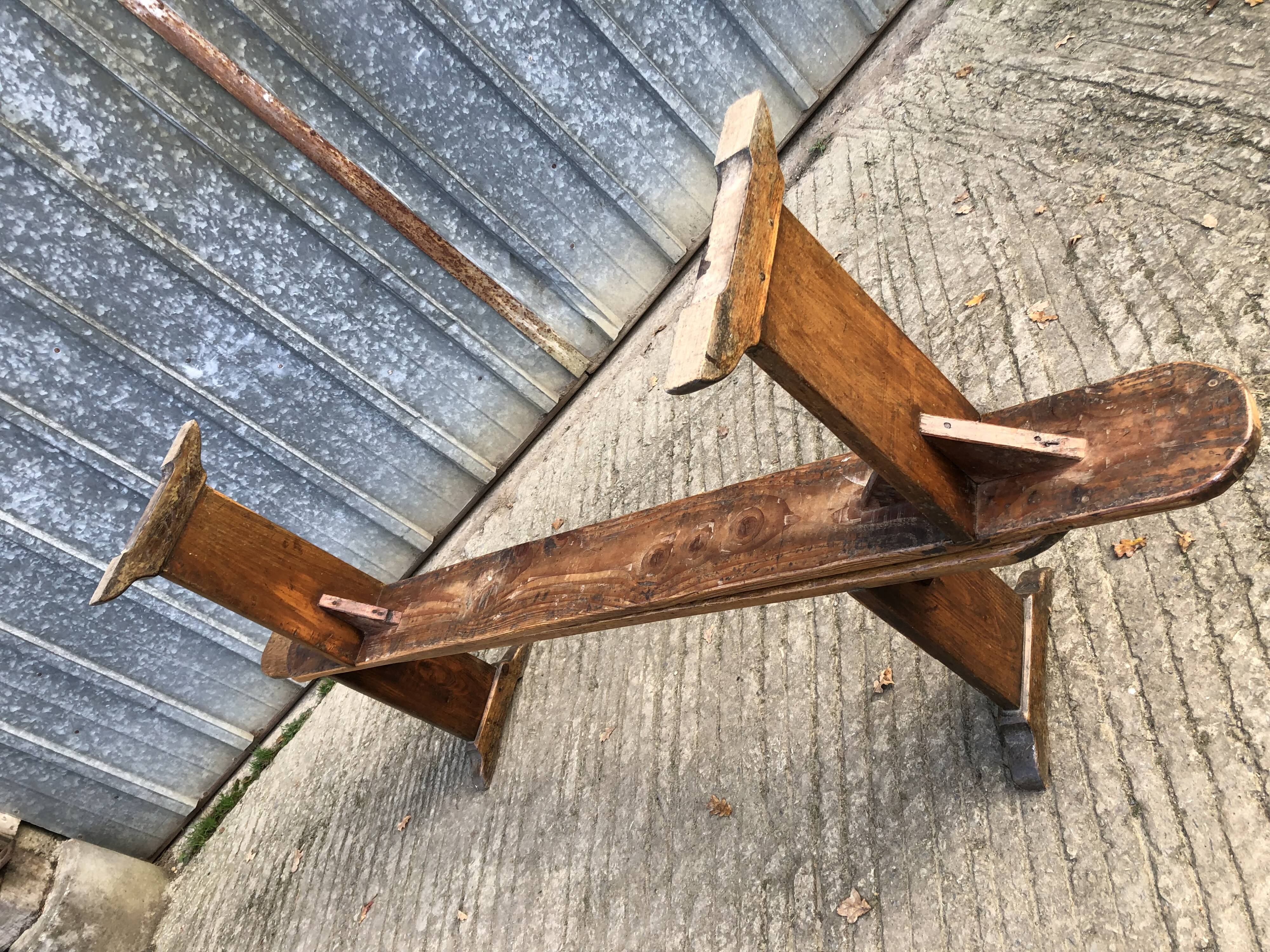 Antique fir benches