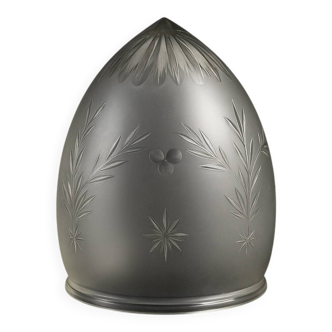 Art Deco cut crystal lampshade