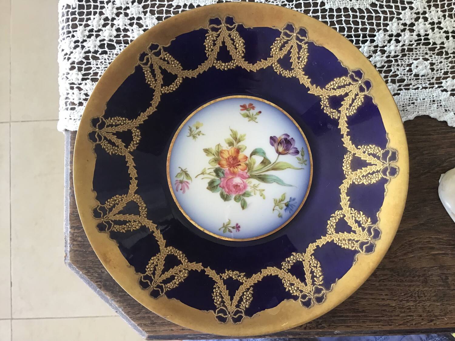 A Golse art porcelain dish