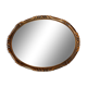 Miroir bois ovale 34x44cm