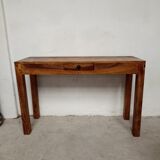 Console bureau bois de Sesham massif