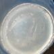 Large Art Deco round vase in frosted blue glass - 1930