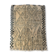 Moroccan Berber carpet Boujaad ecru with gray patterns 290x203cm