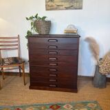 Vintage wooden architect's professional furniture
