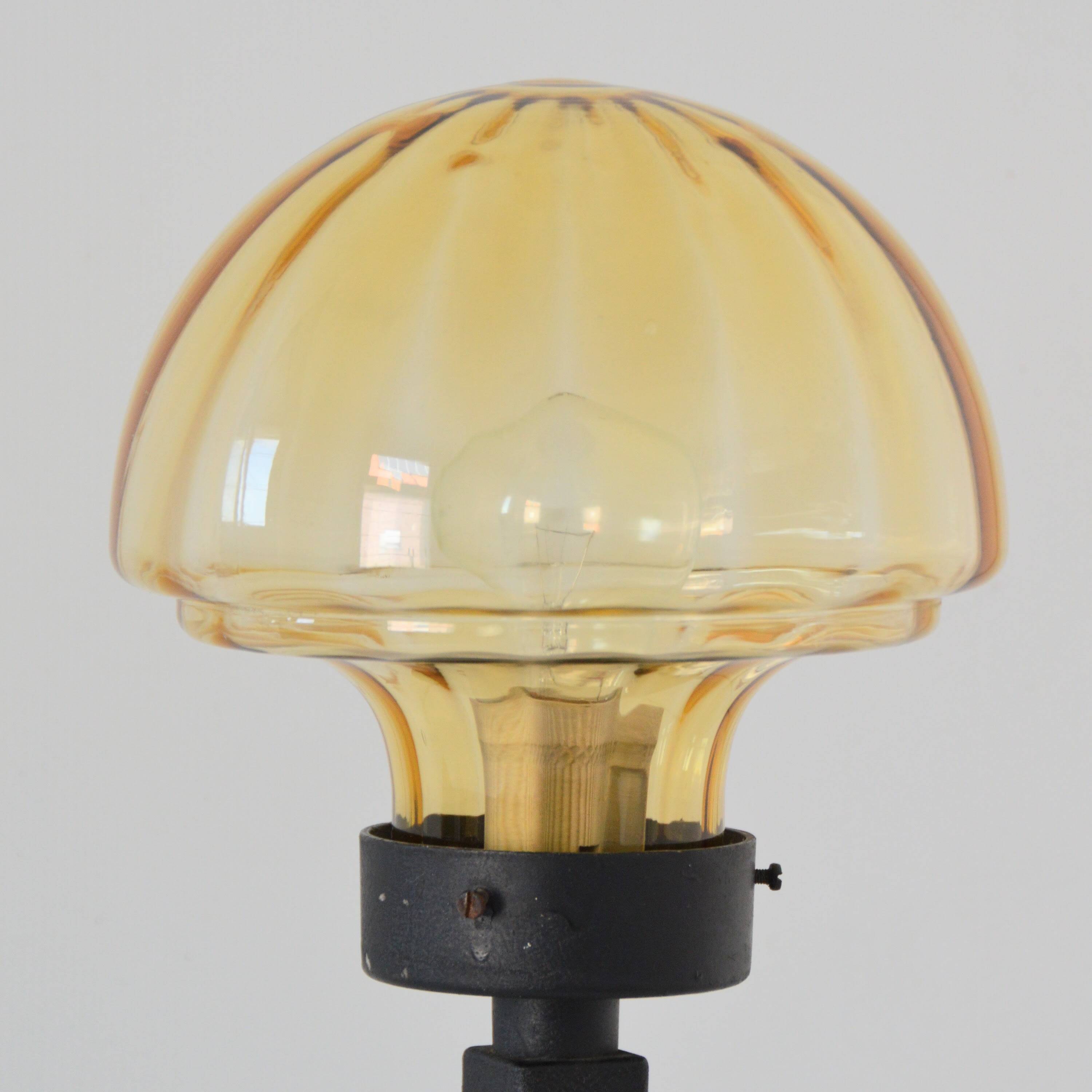 Vintage 1920s wrought iron Art Deco lamp