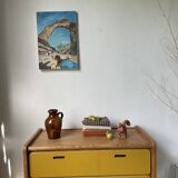 Oil on panel Etretat