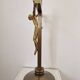 Jean Lambert-Rucki (1888-1967) - Importante sculpture en bronze doré - Christ en croix - Signée