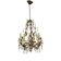 Italian Florentine Tole Chandelier, Italy, 1950s