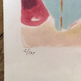 Lithograph of the port of Cannes by Jules Cavaillès.