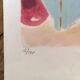 Lithographie le port de cannes par jules cavailles