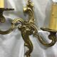 Paire d'appliques en bronze style Louis XV