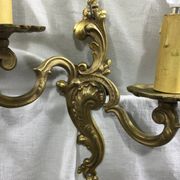 Paire d'appliques en bronze style Louis XV