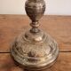 Antique Silver-Plated Candle Holder Torch, Louis XV Style, Table Decoration