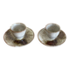 2 stoneware egg cups