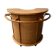 Meuble bar bambou et rotin