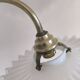Vintage wall light in notched opaline and gilded brass