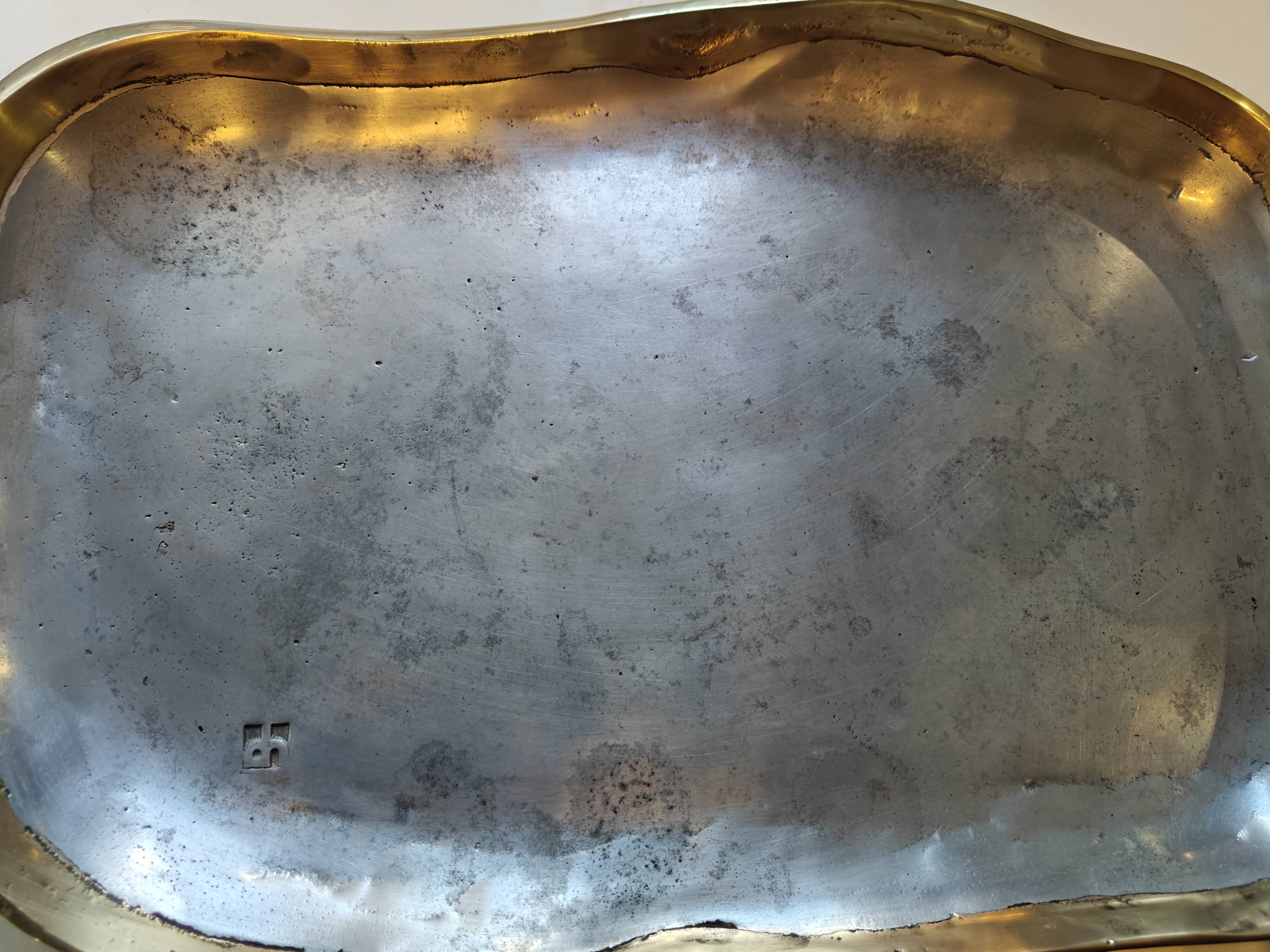 Brutalist plateau sculpture by David Marshall.