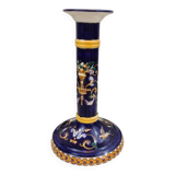 Gien candlestick cut into lamp base