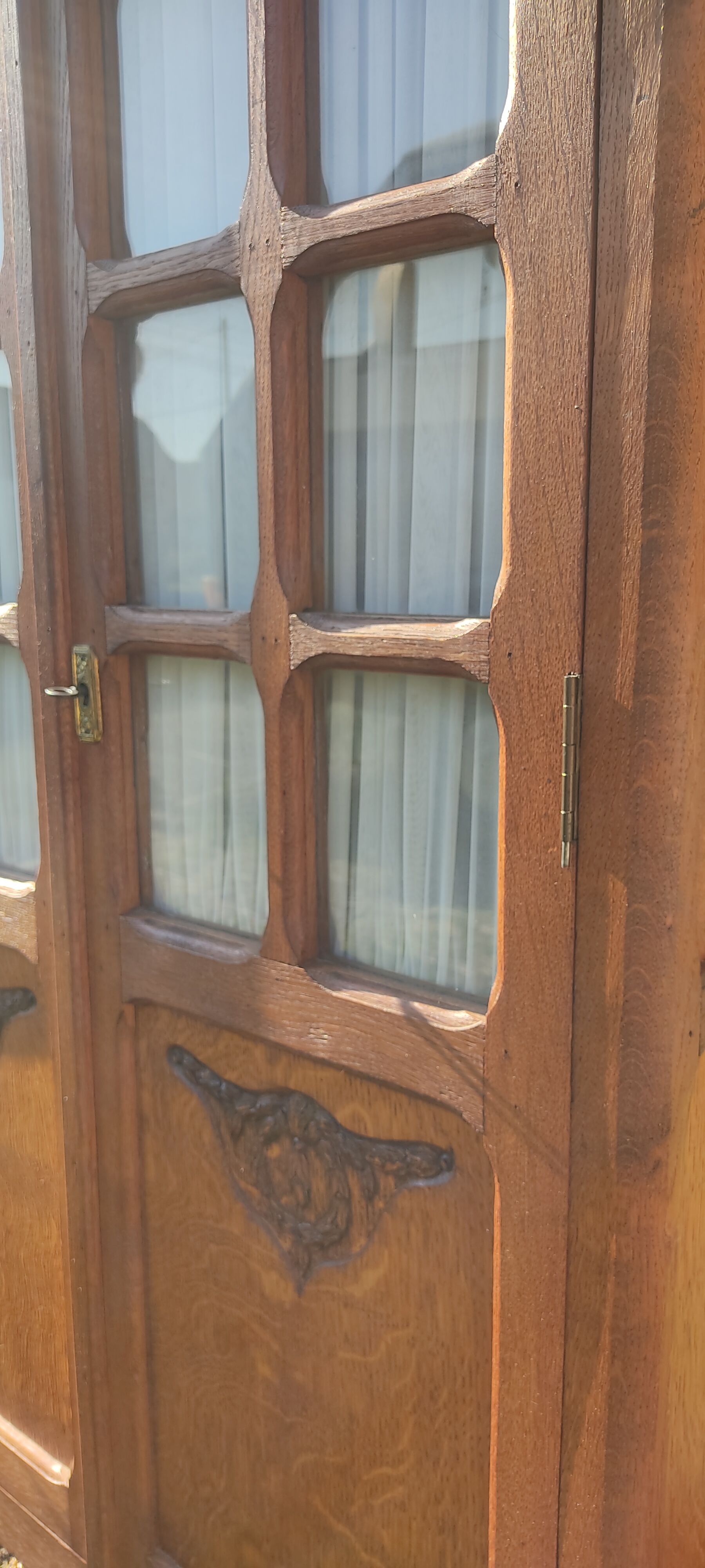 Glazed wardrobe, vintage