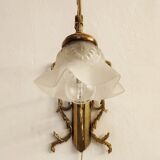 Bronze Modernist wall lamp. Spain, 1930s.