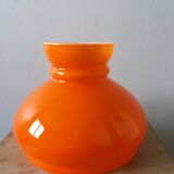 Abat-jour globe opaline orange