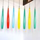 Suspended Murano glass lamp layered by Alessandro Pianon, 1960s.